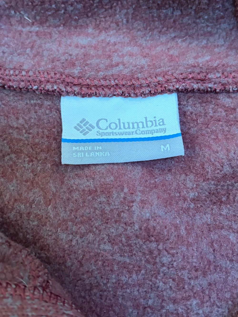 Columbia Women's Darling Days Pullover Hoodie heathered burgundy/plum fleece M - Picture 6 of 8